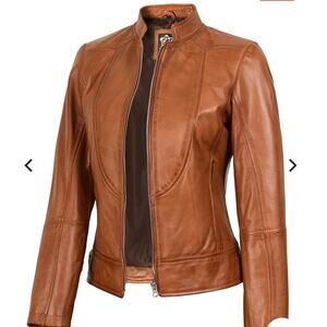 Decrum Amy Genuine Leather Jacket Size L NWT